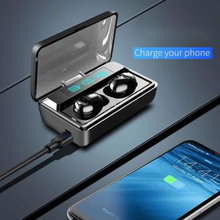 Charger l'image dans la galerie, Ecouteurs Bluetooth 6D Sans fil 2 en 1 avec powerbank 2200mAh
